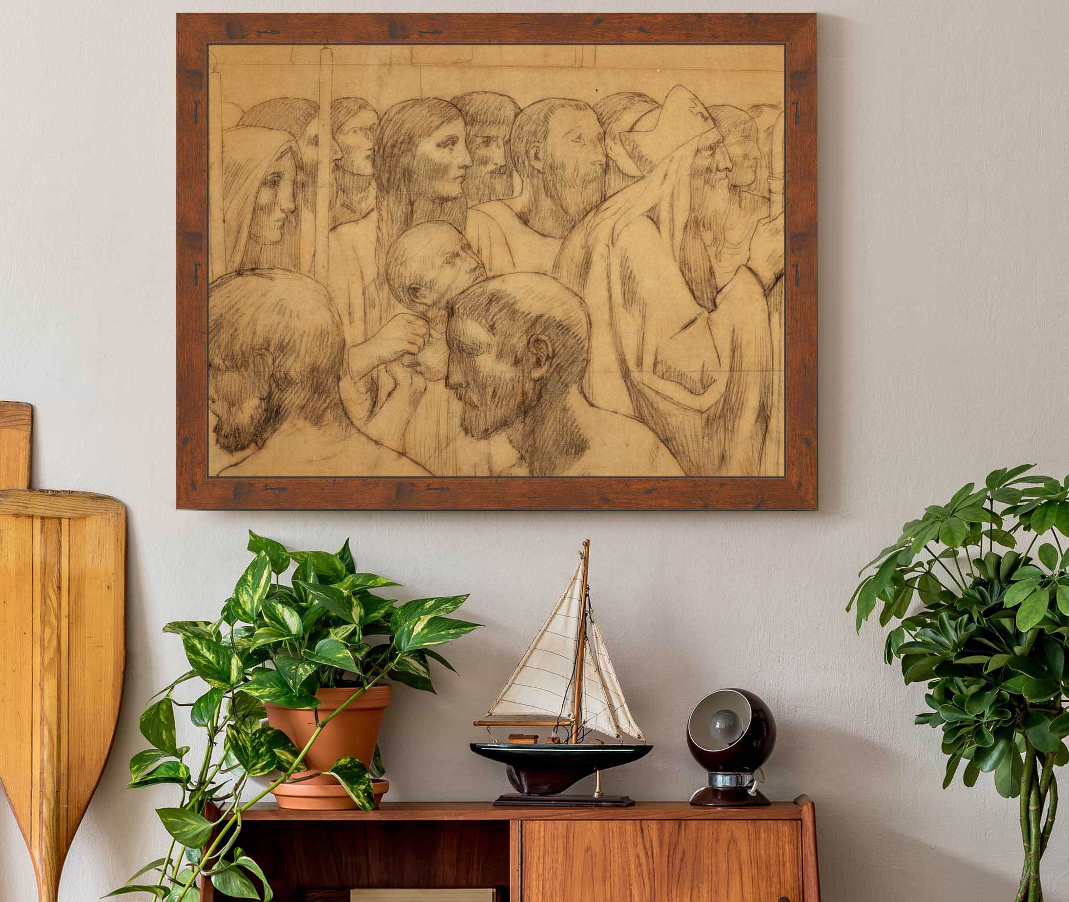 Mural Study For Fresco Of St Genevieve by Pierre Puvis De Chavannes - Image 3