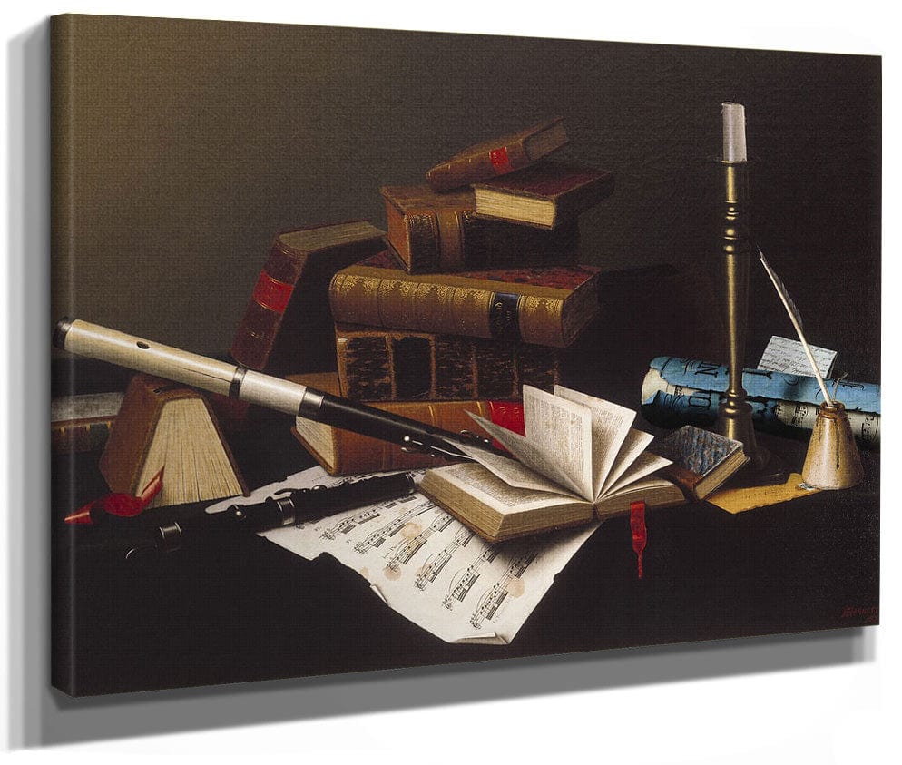 Music And Literature By William Michael Harnett