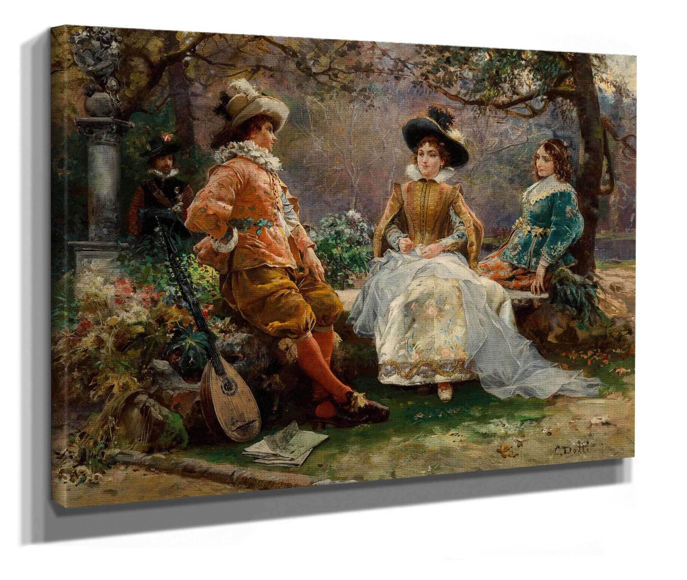 Music In The Garden by Cesare Auguste Detti - Image 2