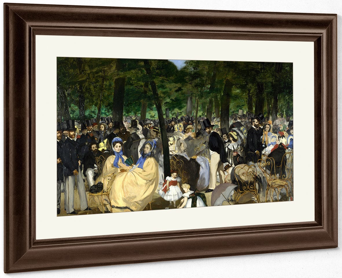 Musica En Las Tullerias 1862 7620X11810Mm National Gallery Small By Edouard Manet - Image 5