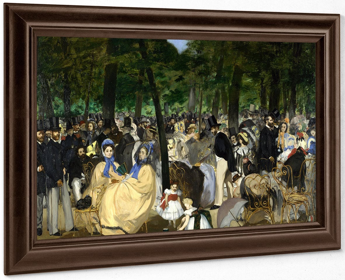 Musica En Las Tullerias 1862 7620X11810Mm National Gallery Small By Edouard Manet - Image 6