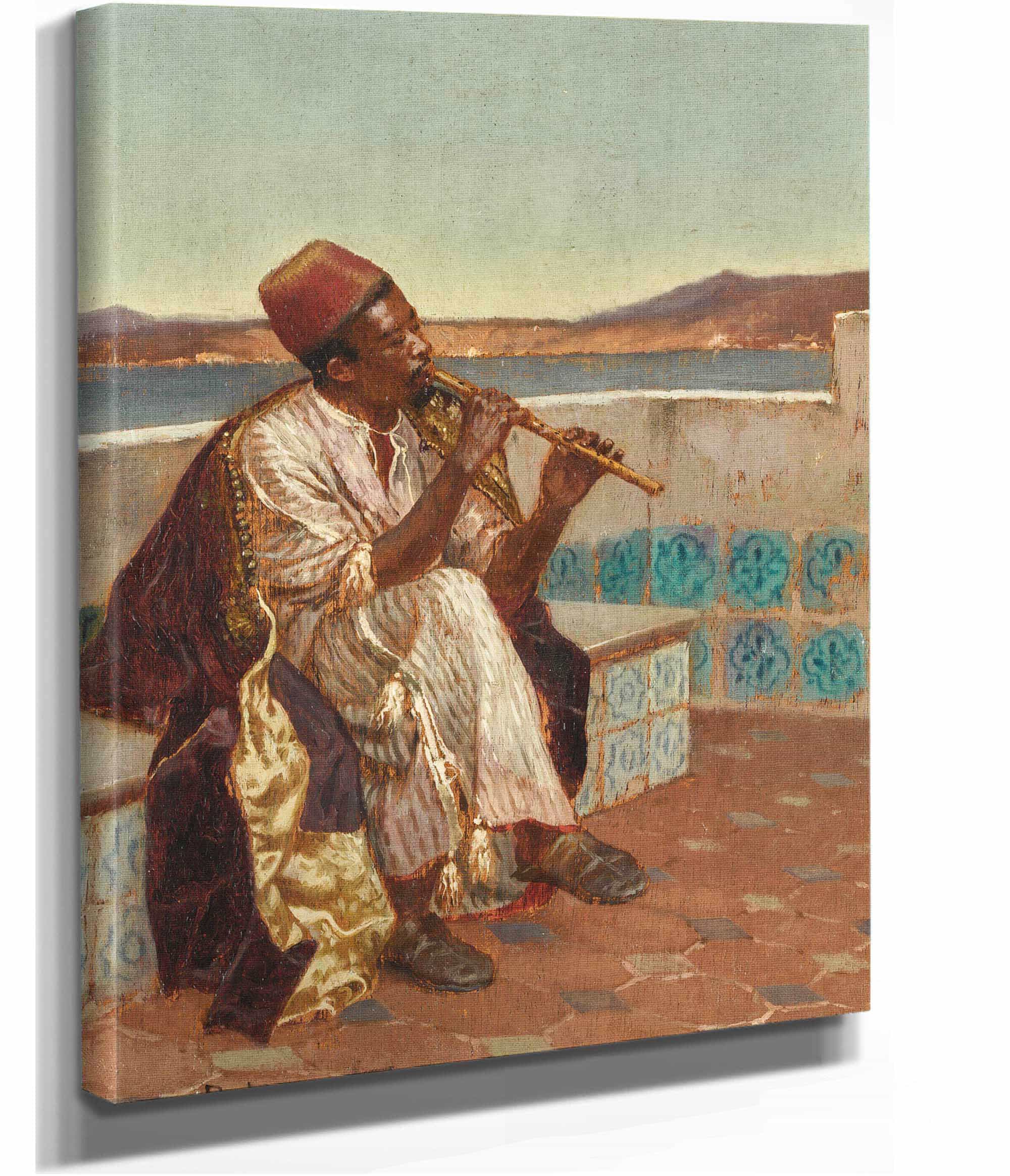 Musician On The Terrace by Rudolf Ernst - Image 2