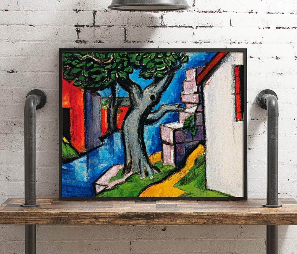 Mystic Tree Painting Oscar Bluemner Canvas Art - Image 4
