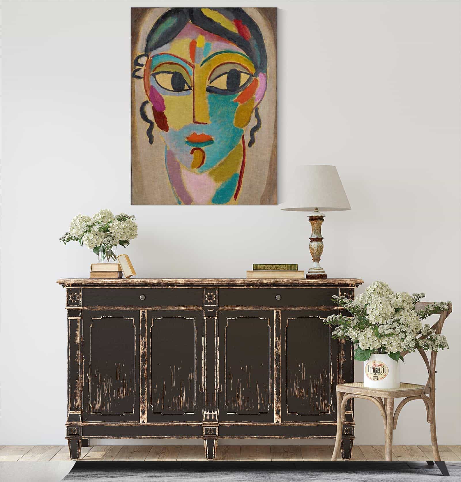 Mystical Head Head Of A Girl Frontal by Alexej Von Jawlensky - Image 4