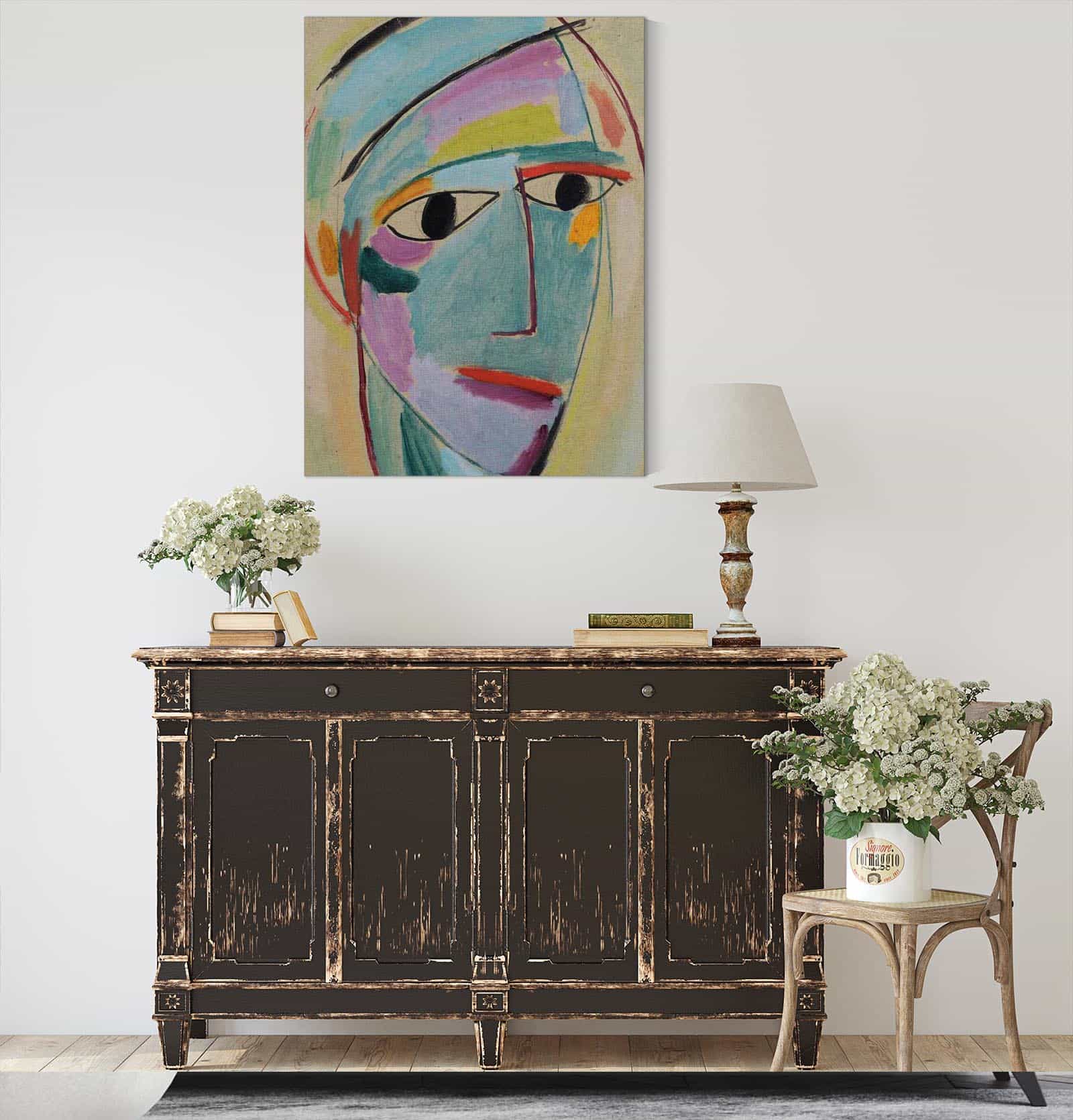 Mystical Head Three Quarter Profile by Alexej Von Jawlensky - Image 4