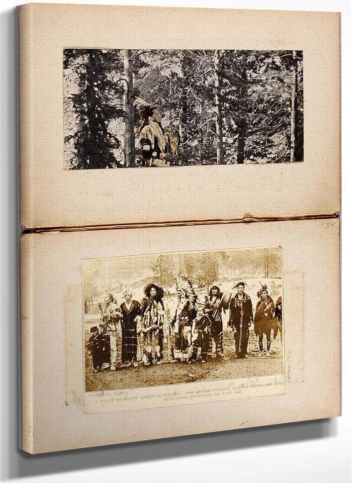 N. Am. Indians, Study Folder For Book Concealing Coloration In The Animal Kingdom By Abbott Handerson Thayer