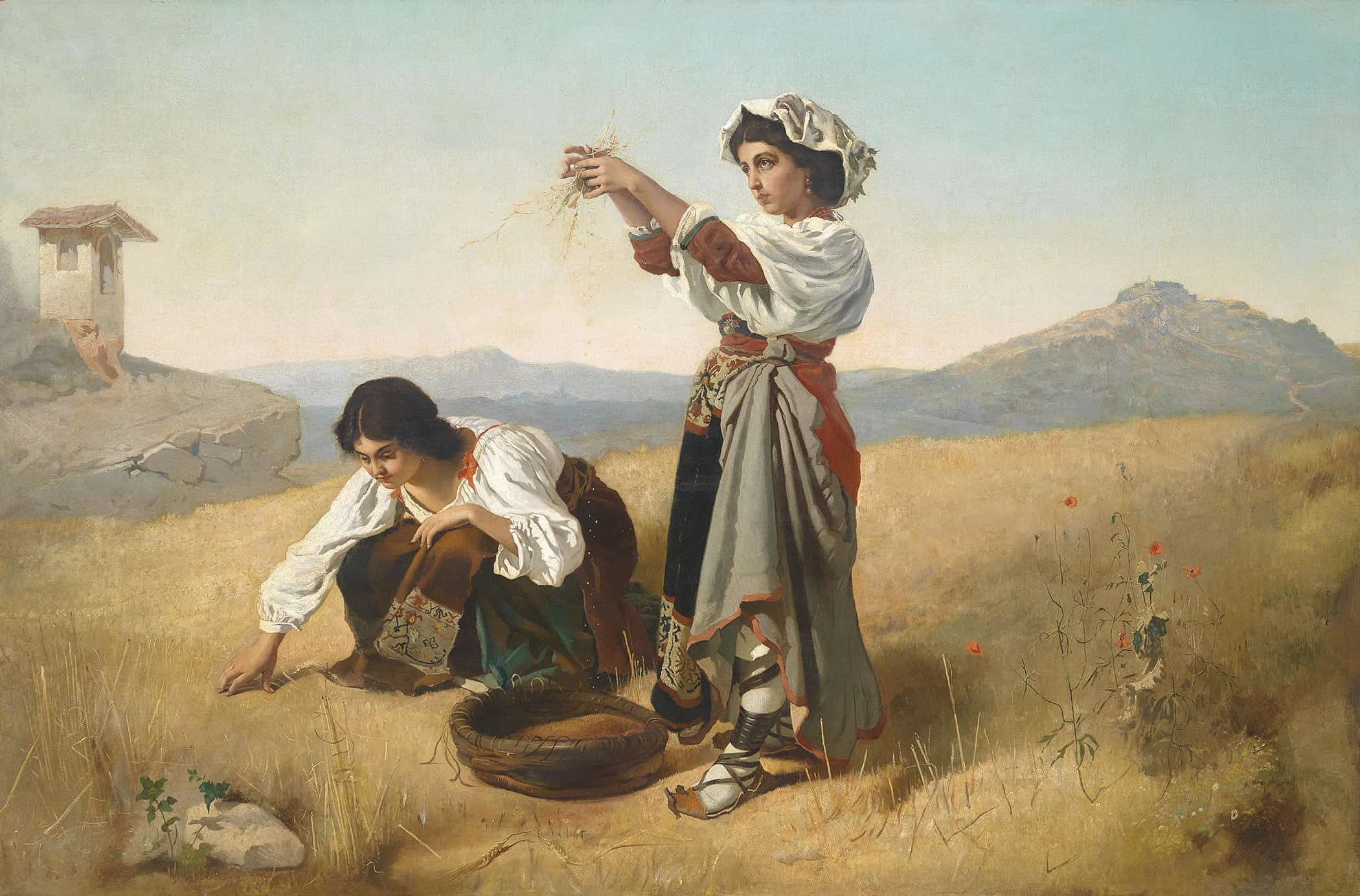 Nach Der Ernte by Anton Romako - Image 2