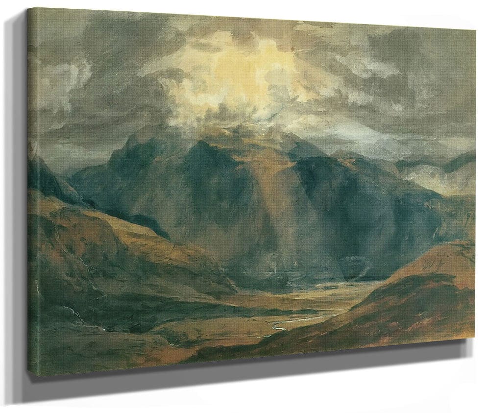 Nant Peris Looking Towards Snowden By Jwm Turner