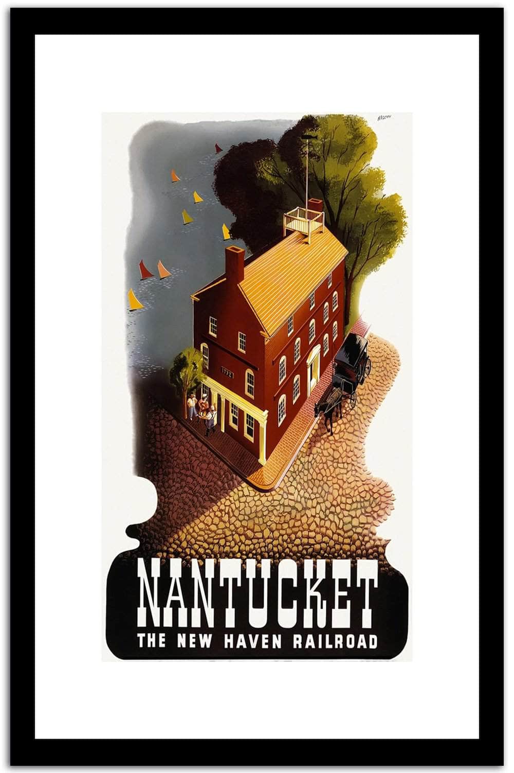 Nantucket (The New Haven Rairoad)  Wpa Vintage Advertising.