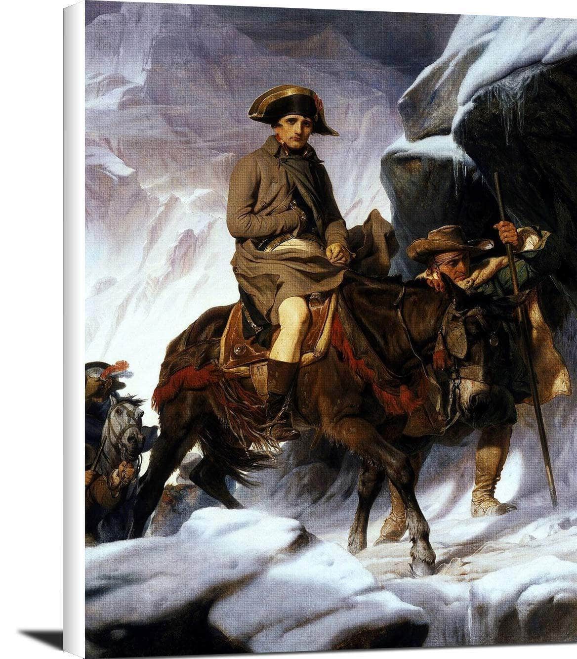 Napoleon Crossing The Alps Painting Paul Delaroche Canvas Art