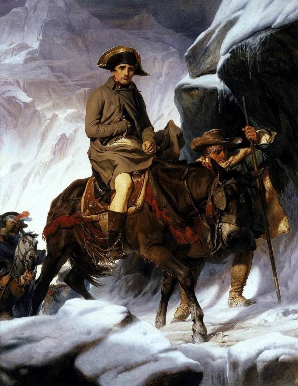 Napoleon Crossing The Alps Painting Paul Delaroche Canvas Art - Image 5
