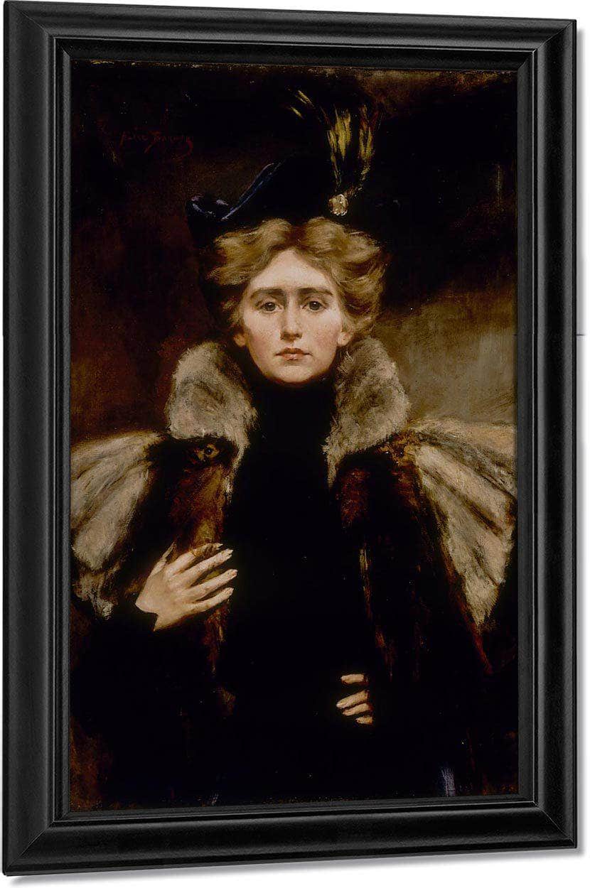 Natalie In Fur Cape By Alice Pike Barney - Image 7