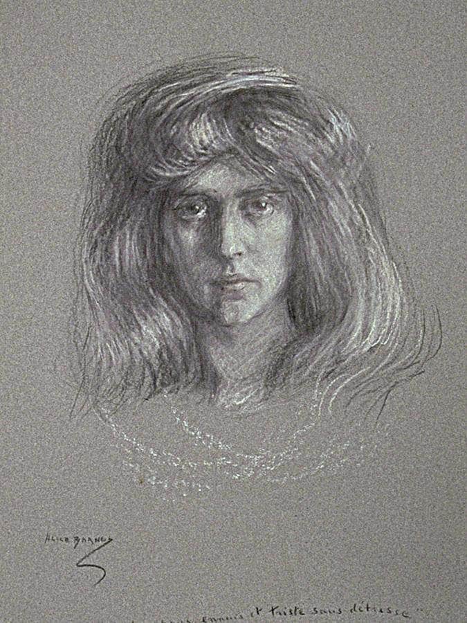 Natalie With Flowing Hair By Alice Pike Barney - Image 6