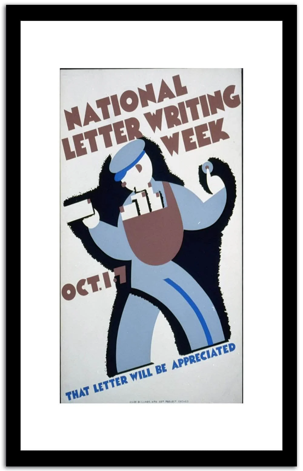 National Letter Writing Week Vintage Poster