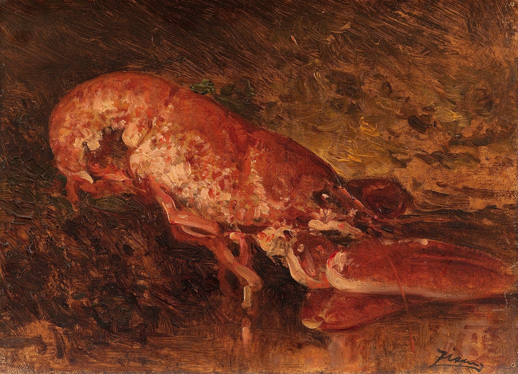 Nature Morte Au Homard by Felix Ziem - Image 2