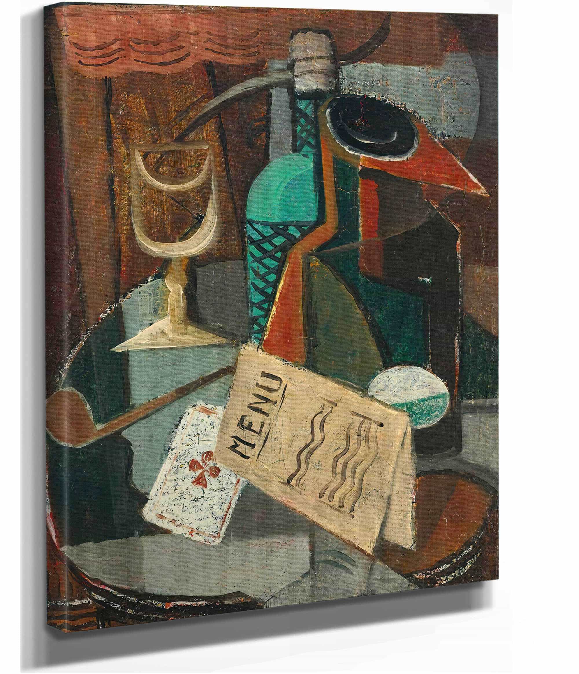 Nature Morte Au Menu Et Au Siphon by Louis Marcoussis - Image 2