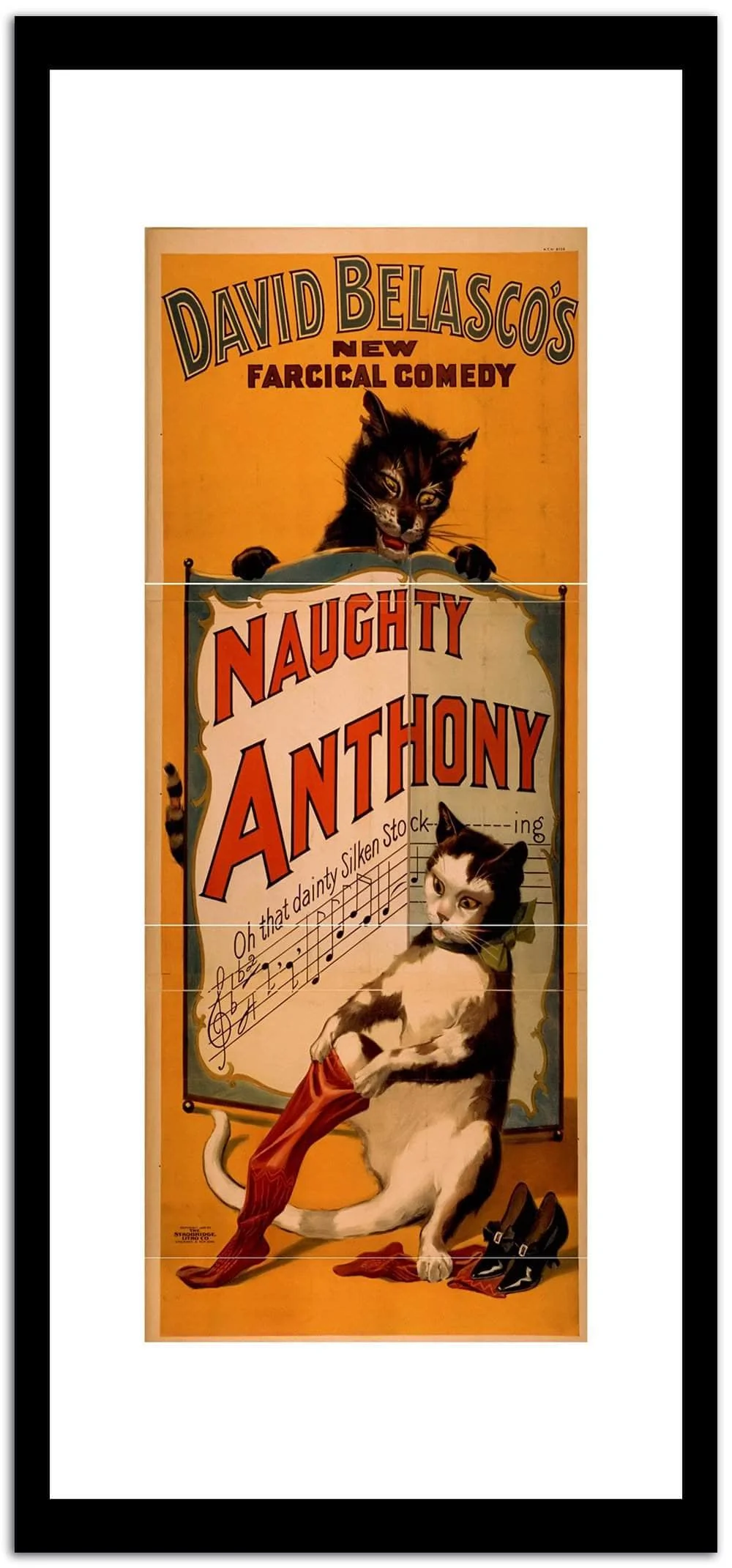 Naughty Anthony Vintage Poster