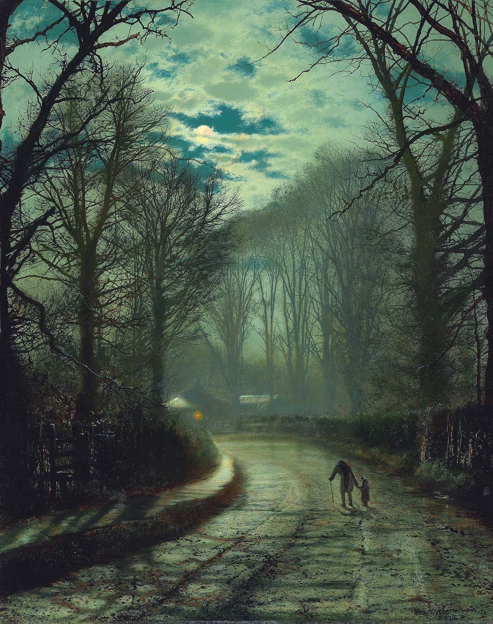 Nearing Home by John Atkinson Grimshaw - Image 2
