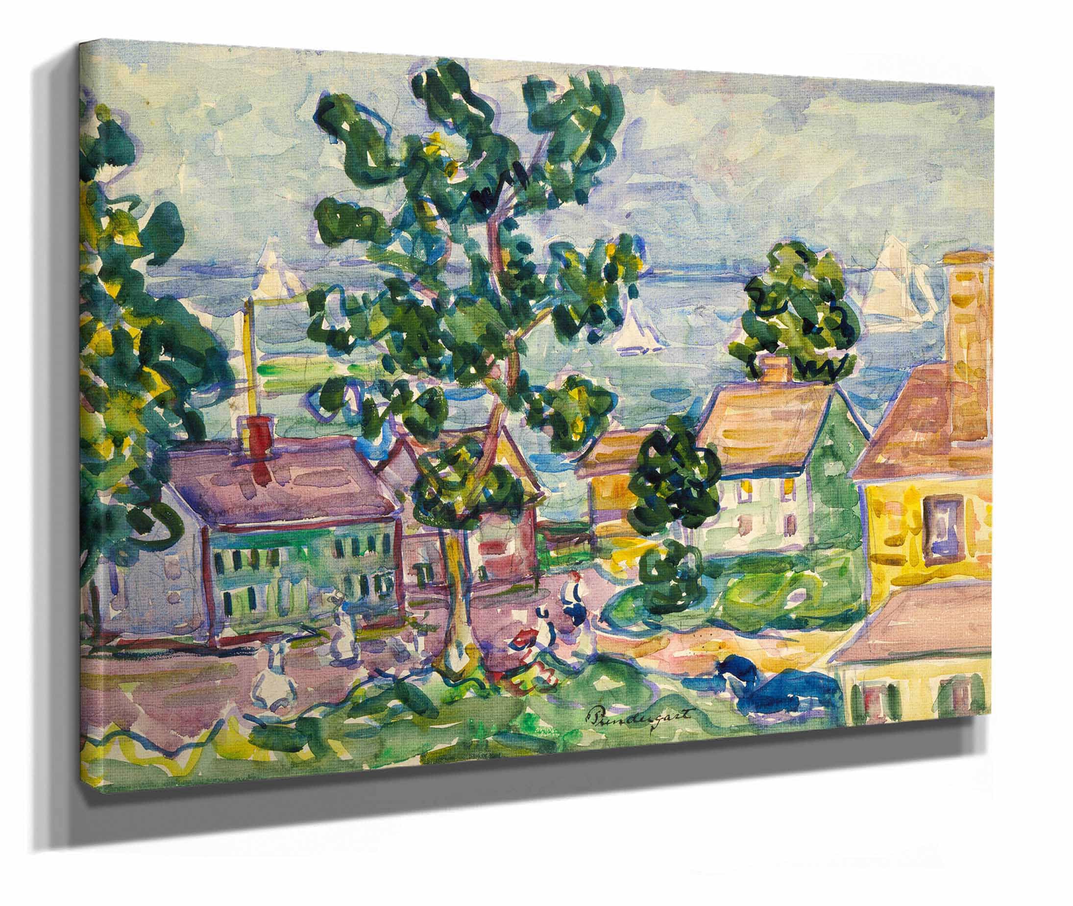 New England Coastal Village by Maurice Prendergast - Image 2