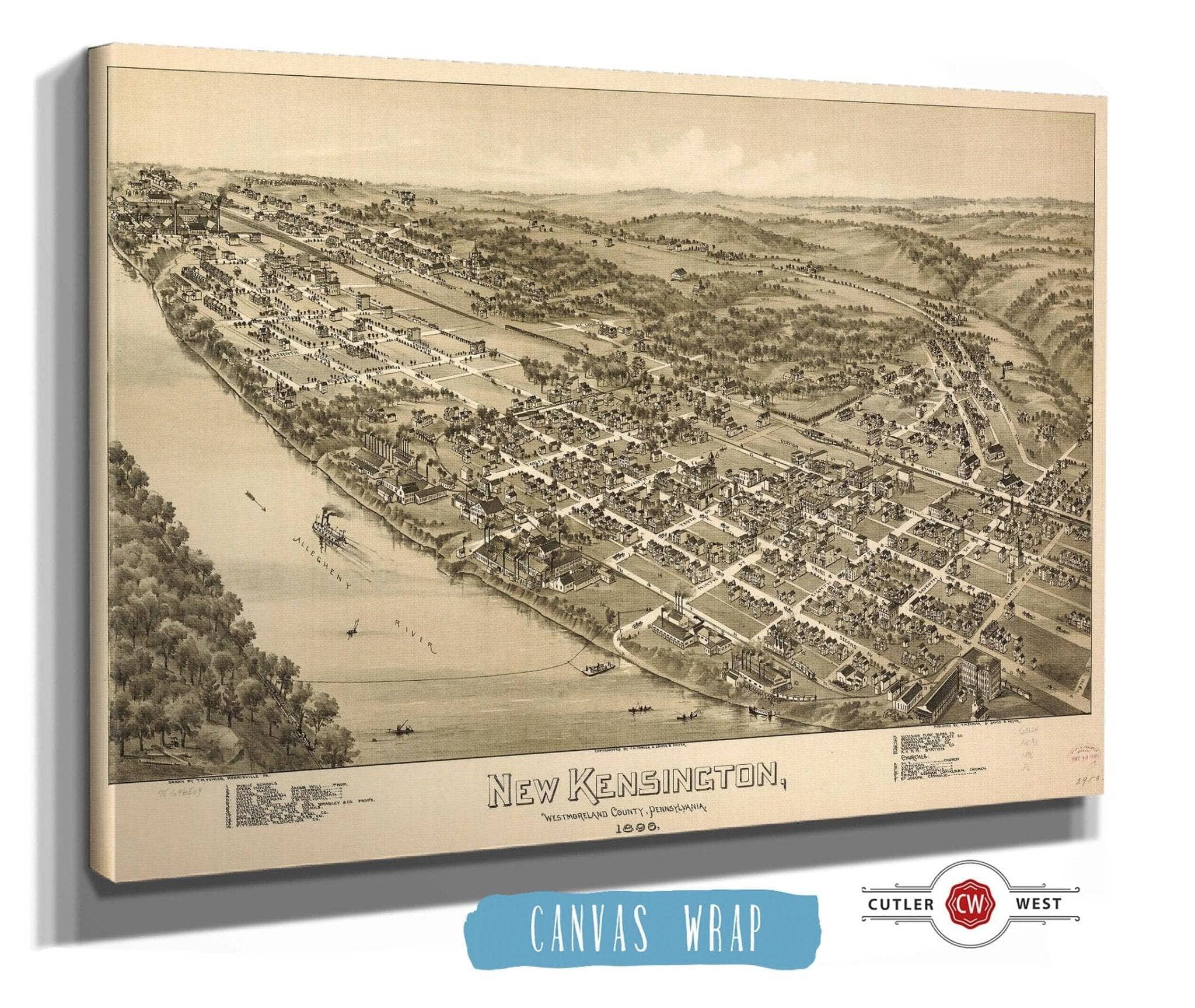 New Kensington Westmoreland County Pennsylvania 1896 State of Pennsylvania