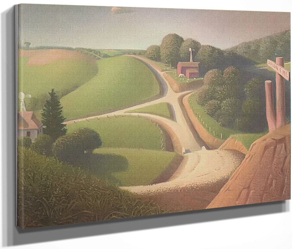 New Road By Grant Wood