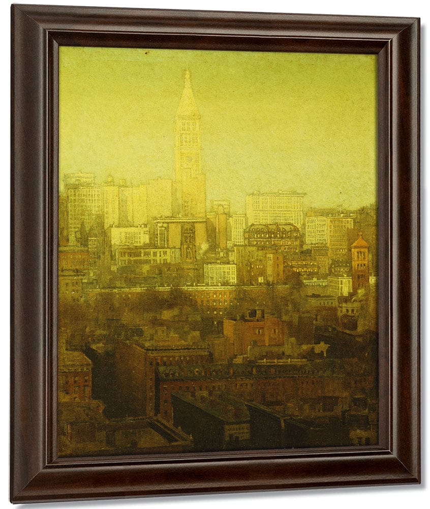 New York Cityscape By Paul Cornoyer - Image 5