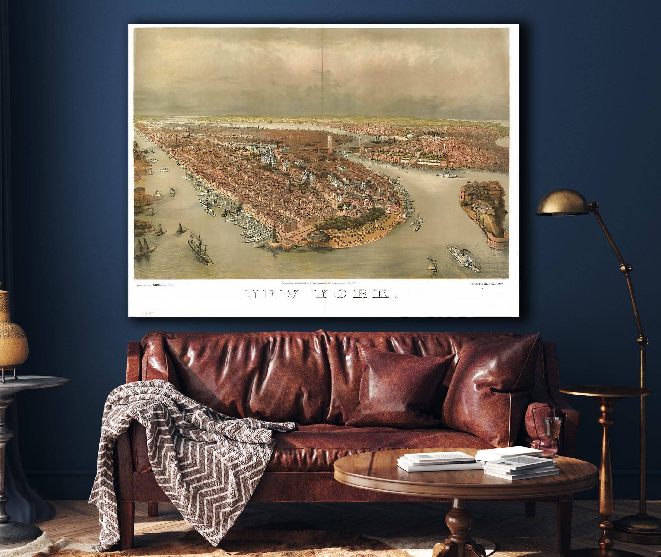 New York Print By G Schlegel 97 William St Ny State of New York - Image 4