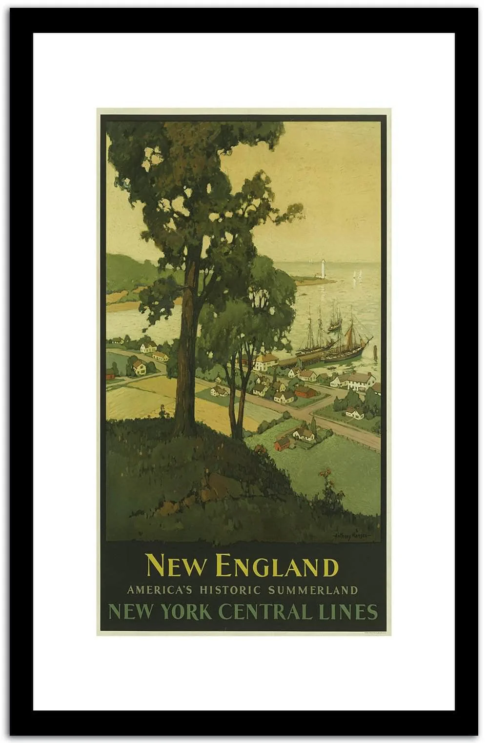 New England Vintage Poster