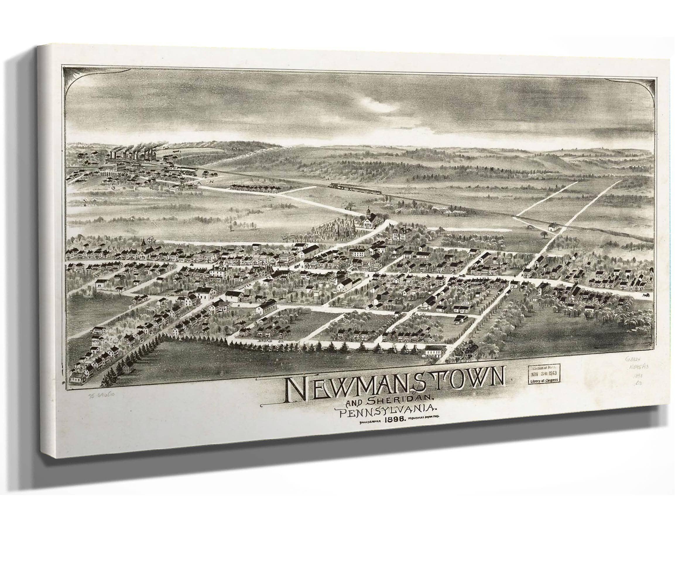 Newmanstown And Sheridan Pennsylvania 1898  State Of Pennsylvania