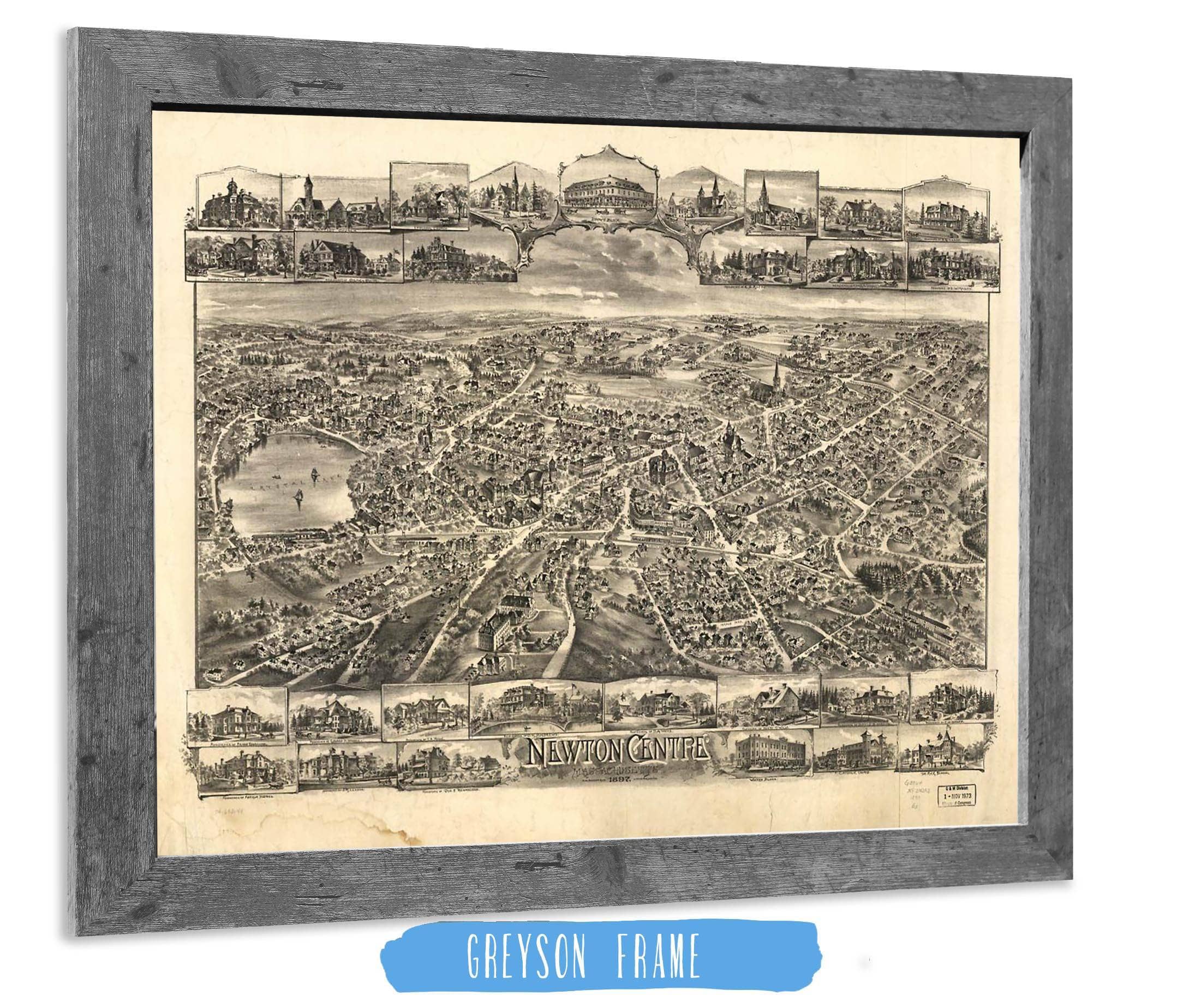 Newton Centre Massachusetts 1897 State of Massachusetts - Image 6