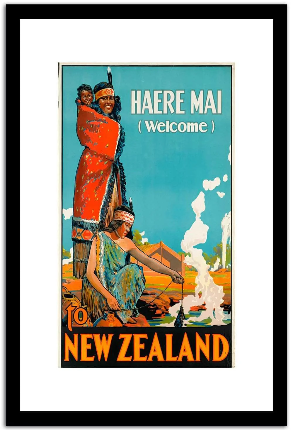 New Zealand  Vintage Poster