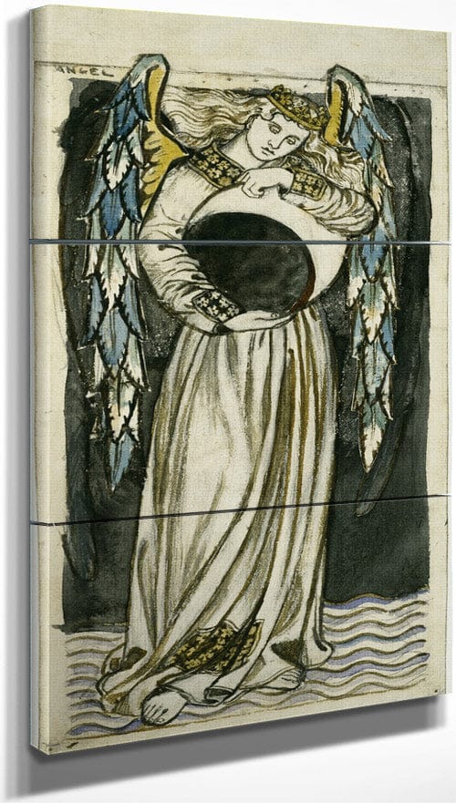 Night Angel Holding A Waning Moon By William Morris