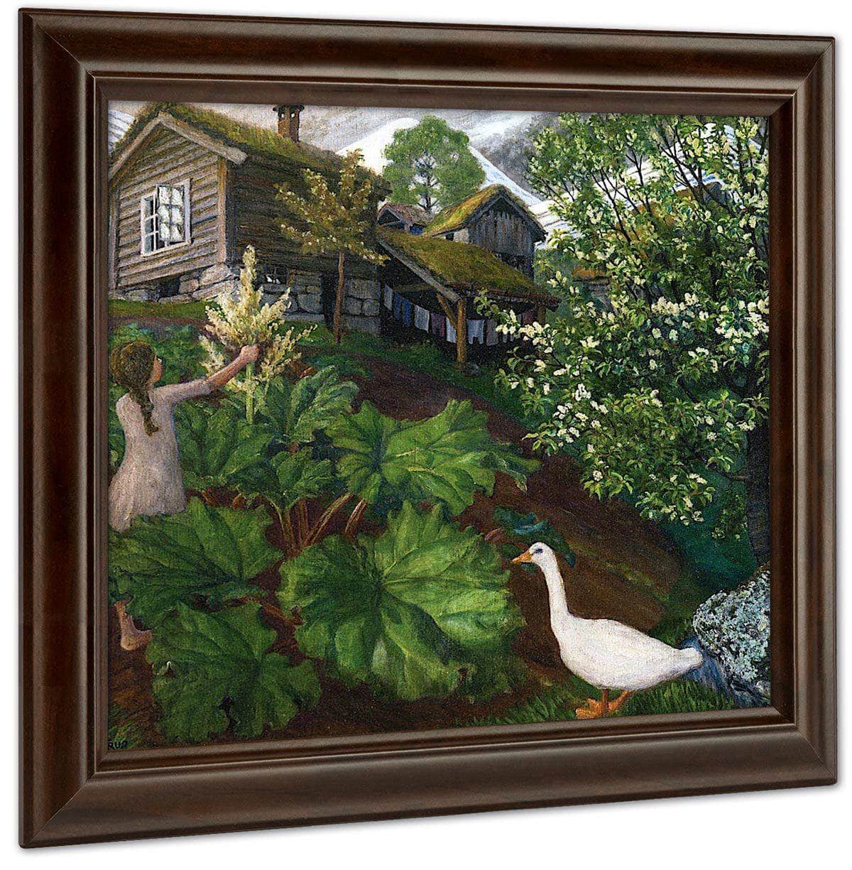 Night Light, Rhubarb, Goose And Bird Cherry Tree By Nicolai Astrup - Image 6