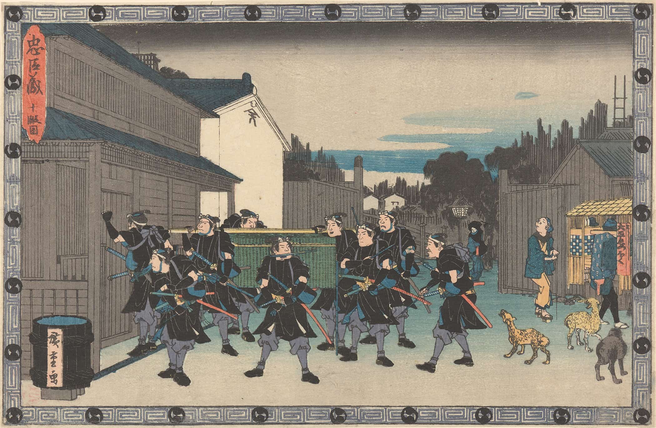 Night Visit To The Armorer by Ando Hiroshige - Image 2