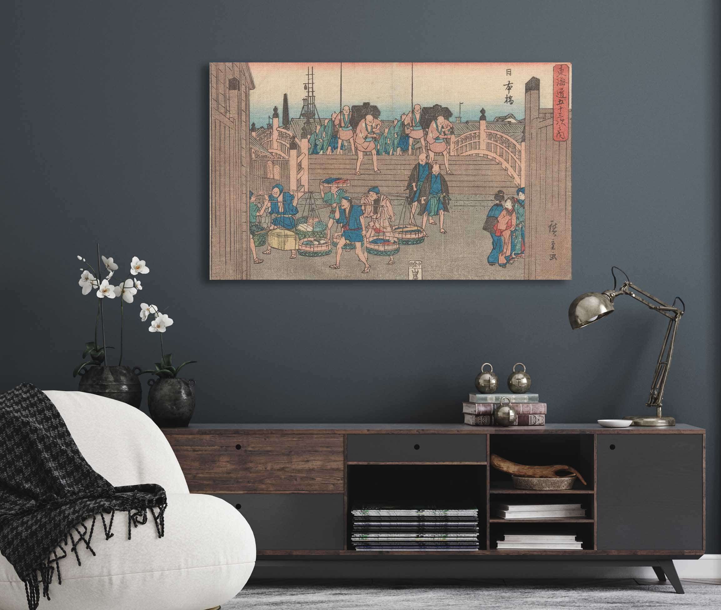 Nihonbashi by Ando Hiroshige - Image 9