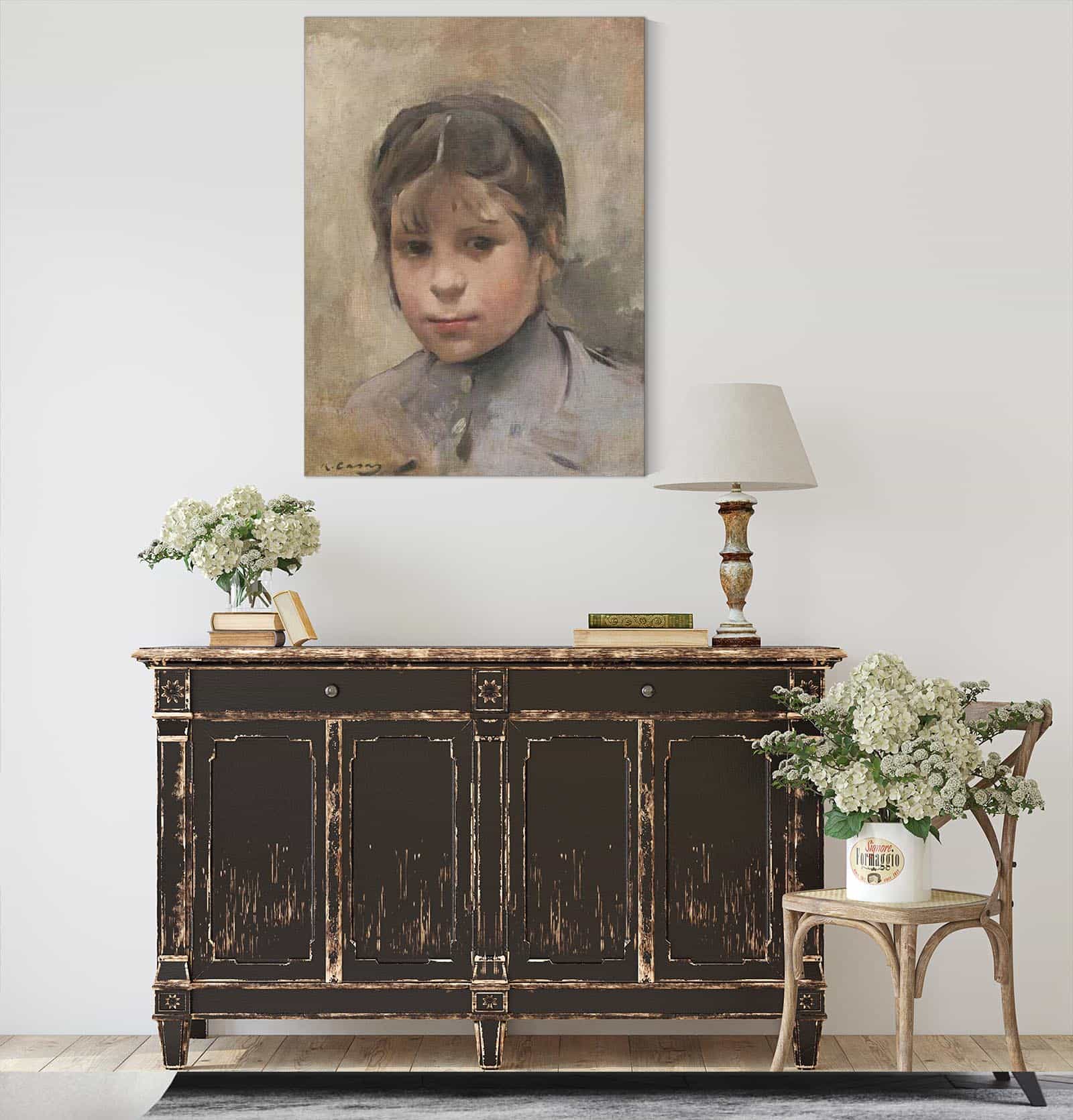 Nina Portrait Of A Girl by Ramon Casas - Image 4