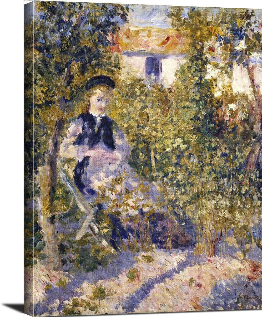 Nini In The Garden Nini Lopez Painting Auguste Renoir Canvas Art - Image 3