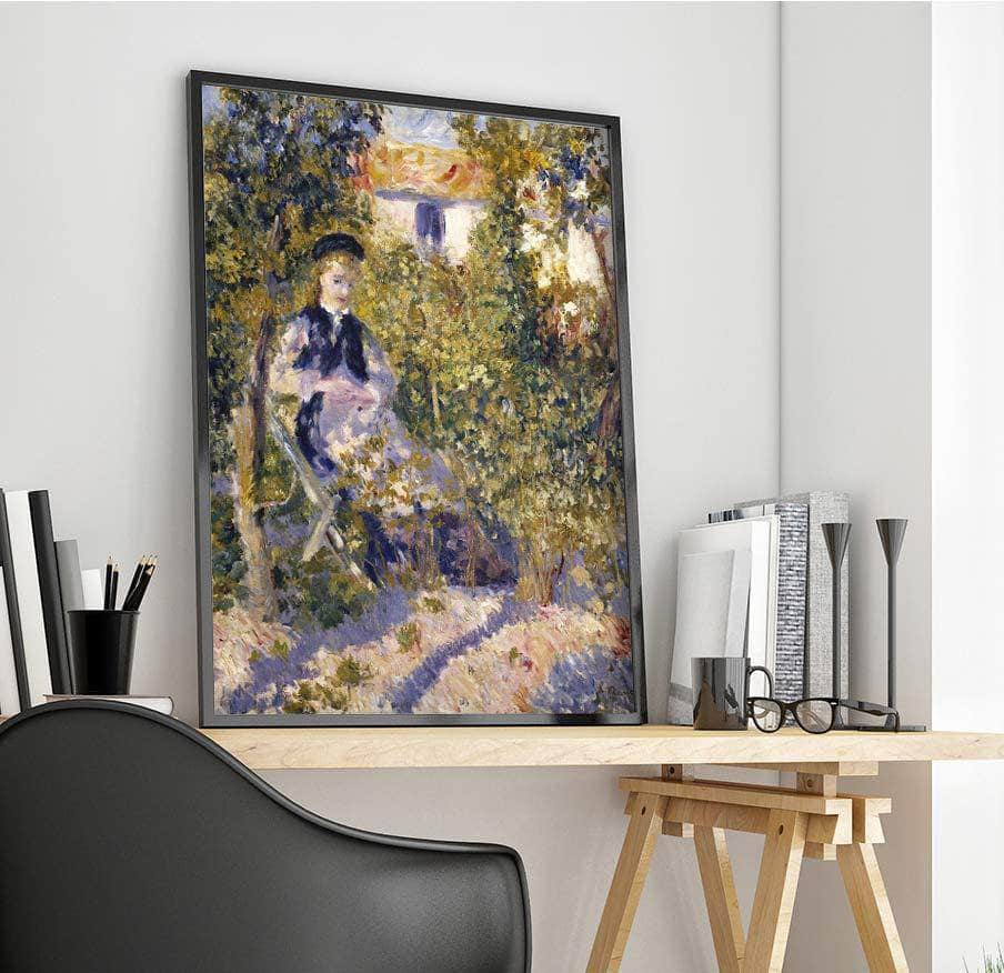 Nini In The Garden Nini Lopez Painting Auguste Renoir Canvas Art - Image 4