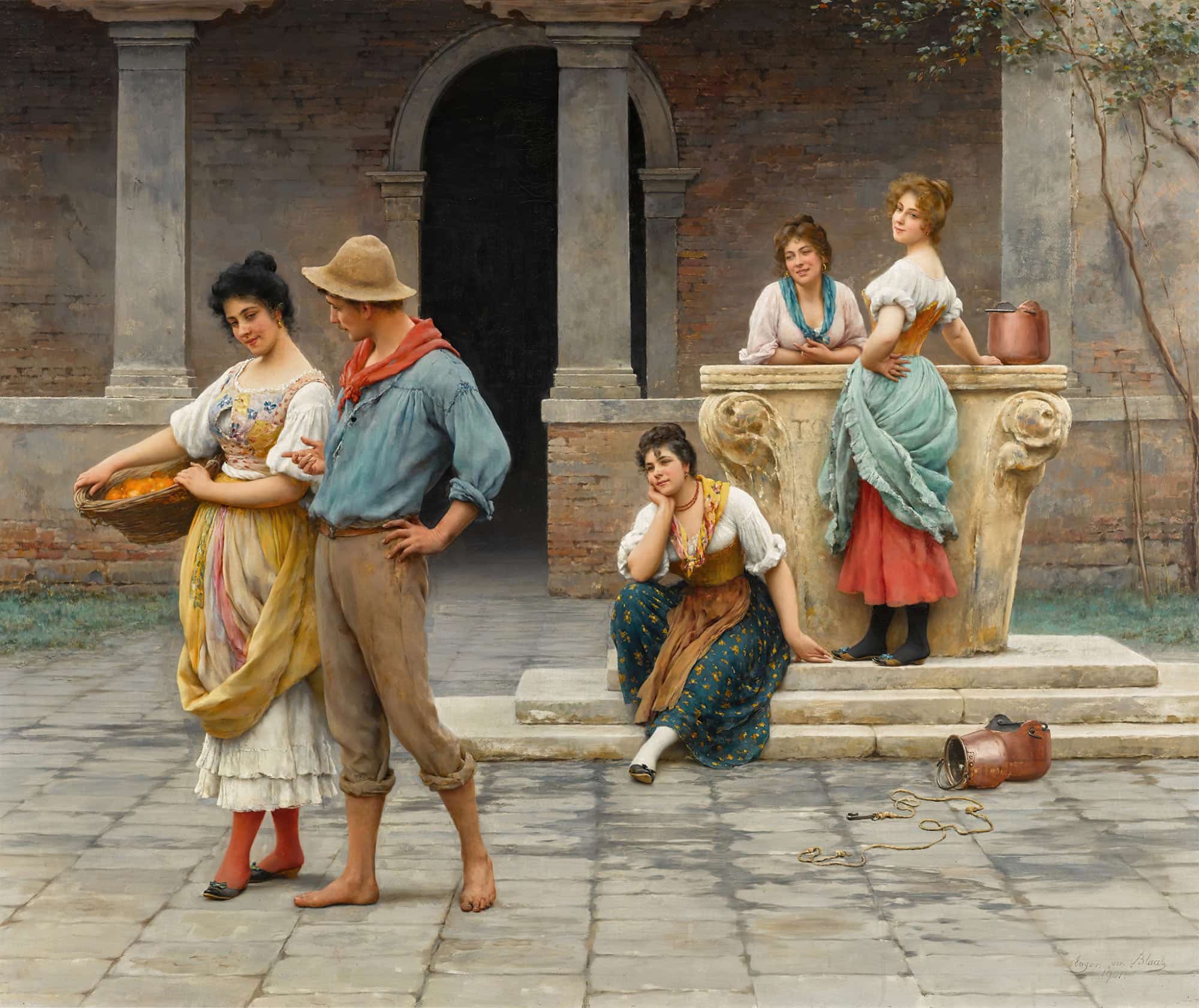No Love Without Envy by Eugen Von Blaas - Image 2