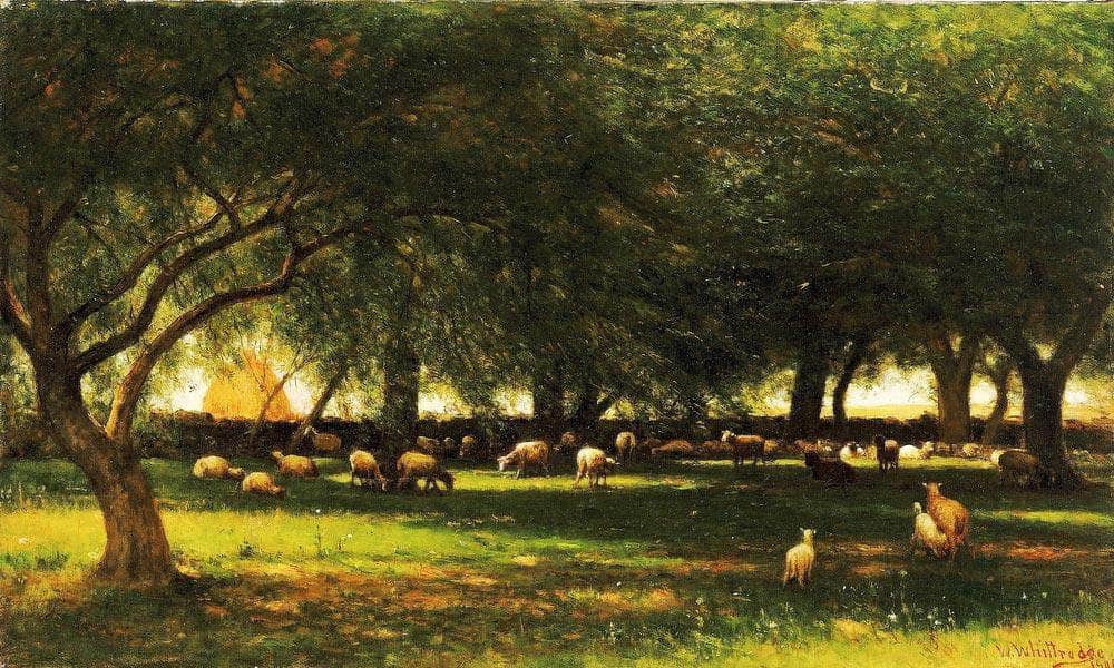 Noon In The Orchard By Worthington Whittredge - Image 7