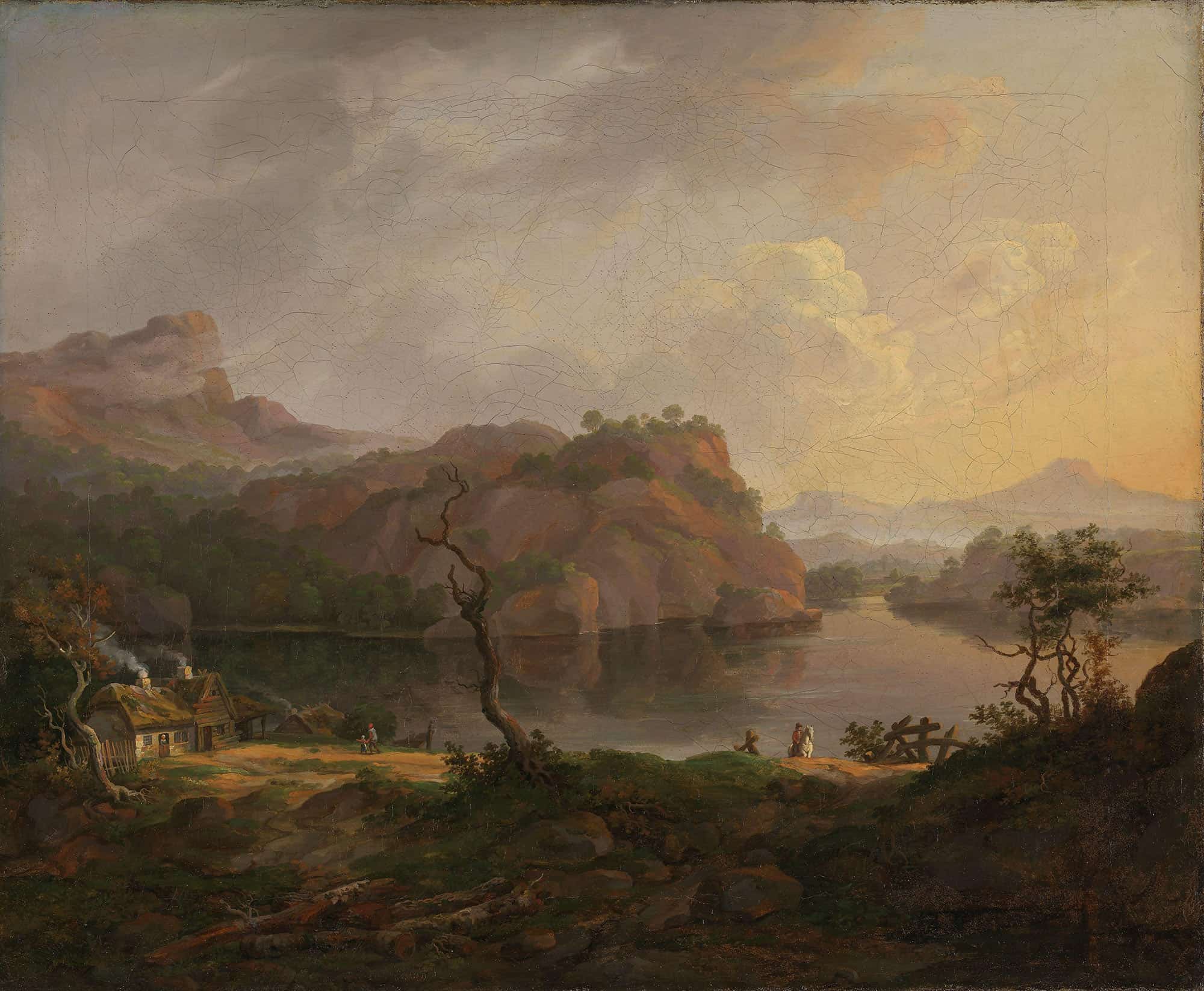 Nordic Landscape With A Dead Tree by Johan Christian Dahl