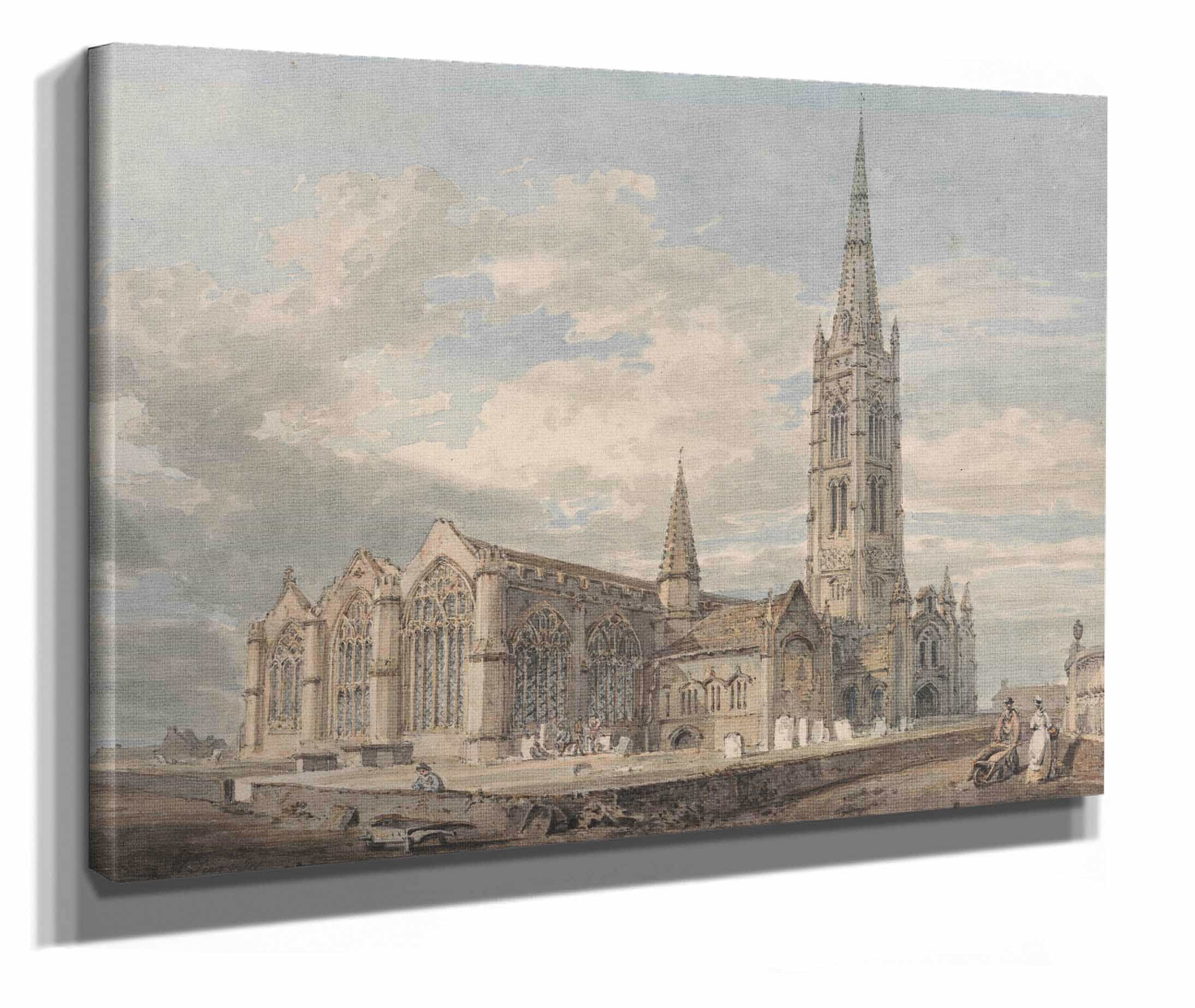 North East View Of Grantham Church Lincolnshire by Joseph Mallord William Turner - Image 2