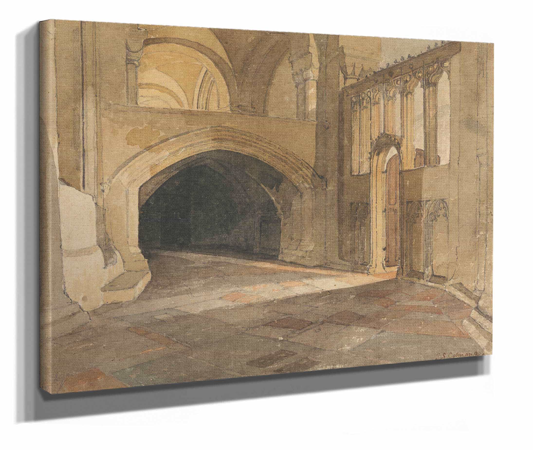 Norwich Cathedral Entrance To Jesus Chapel by John Sell Cotman - Image 2