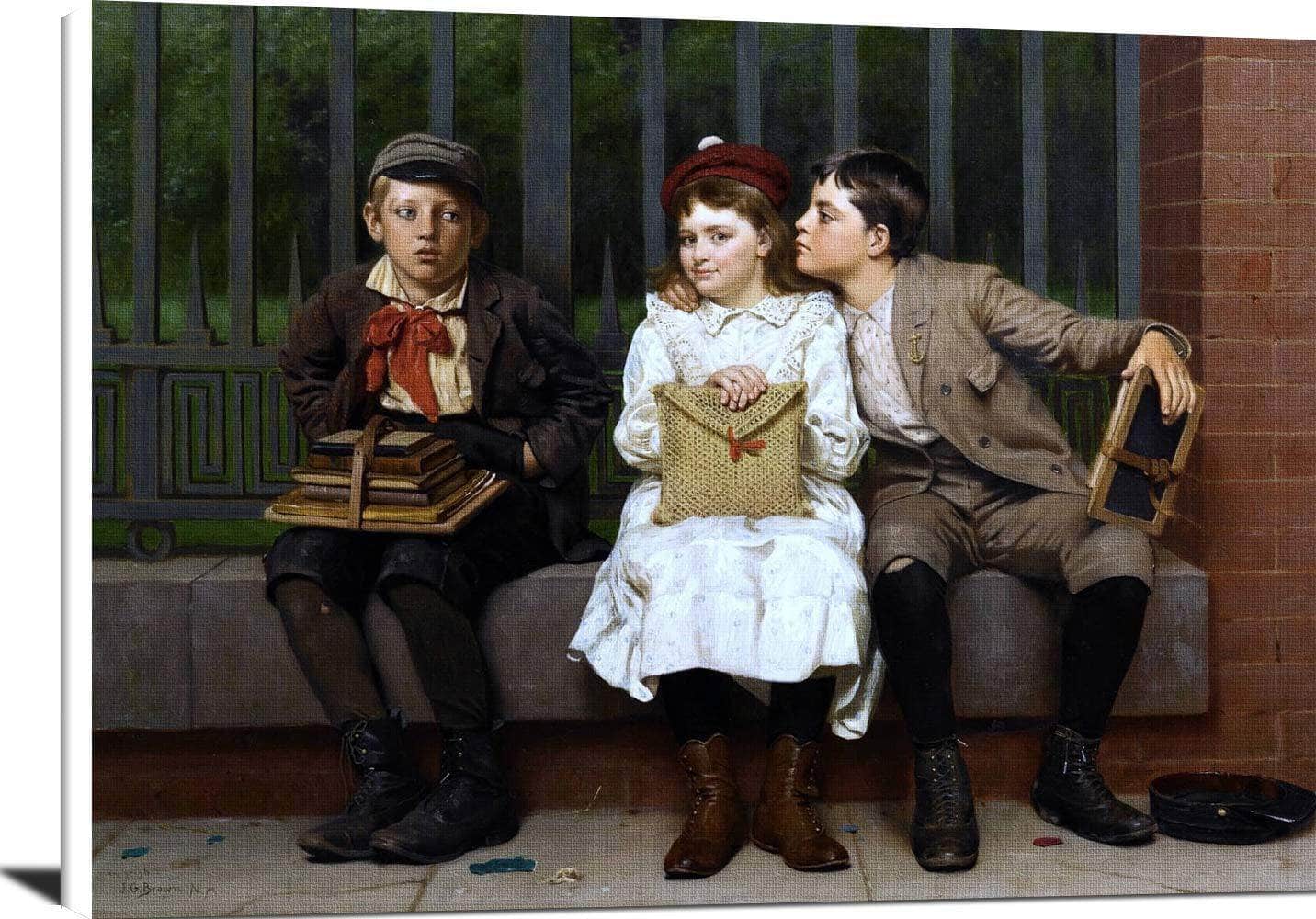 Not In It Painting John George Brown Canvas Art