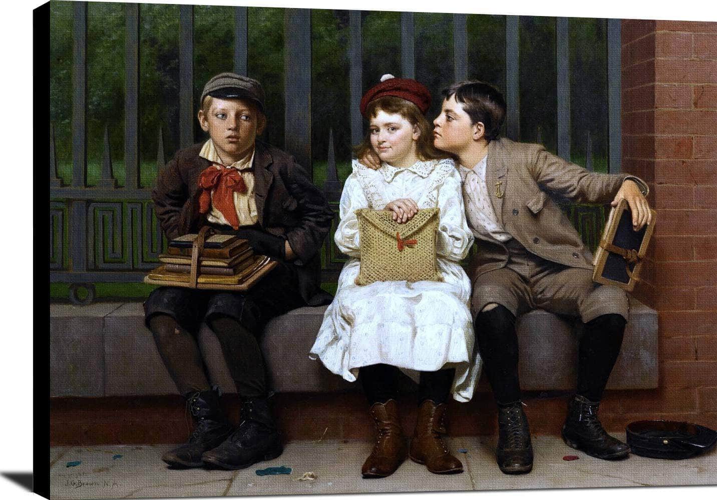Not In It Painting John George Brown Canvas Art - Image 2