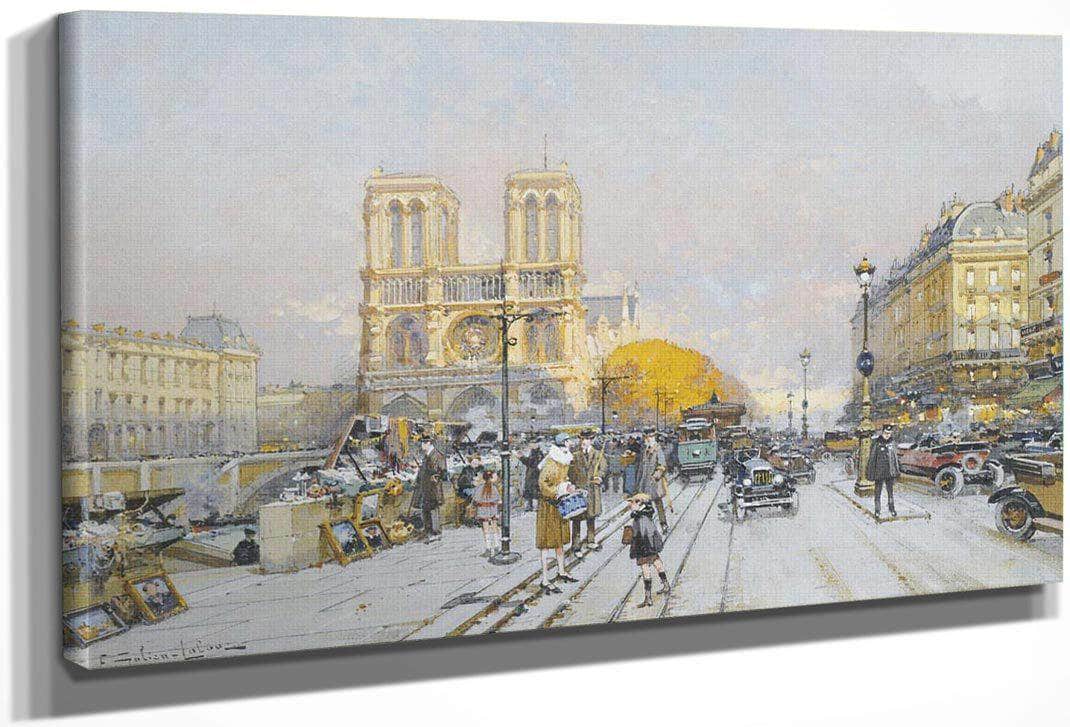 Notre Dame By Eugene Galien Laloue