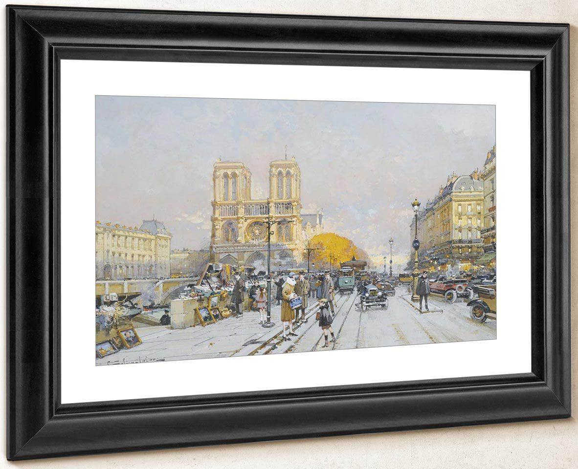 Notre Dame By Eugene Galien Laloue - Image 4