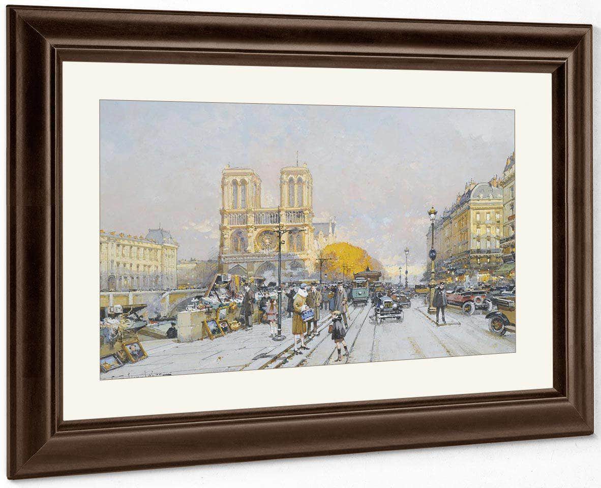 Notre Dame By Eugene Galien Laloue - Image 5