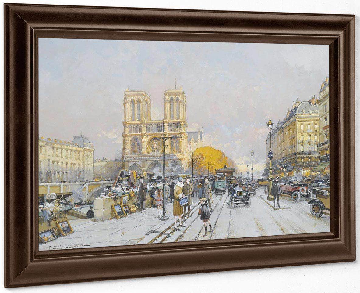 Notre Dame By Eugene Galien Laloue - Image 6