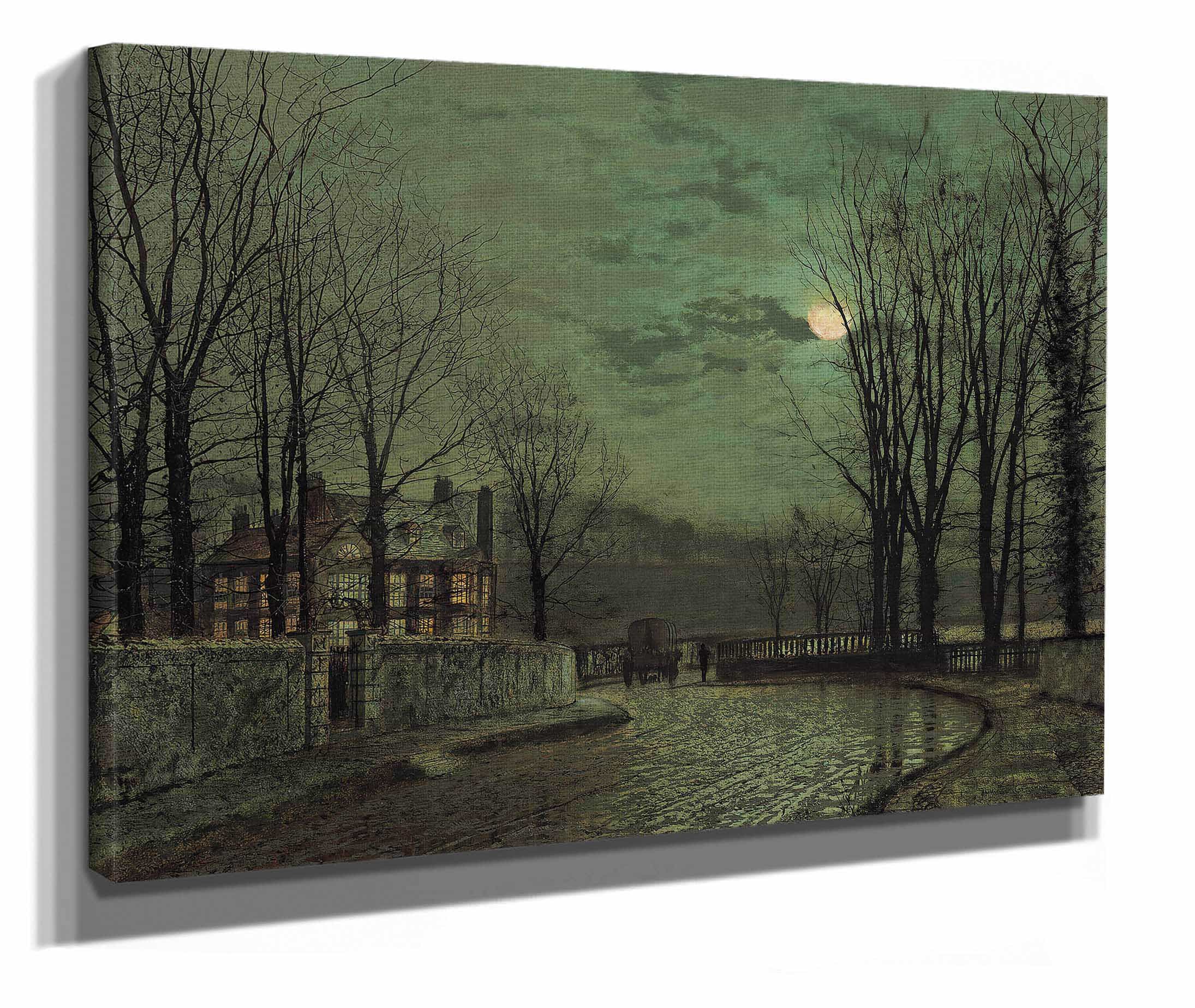 November Moonlight by John Atkinson Grimshaw - Image 2